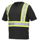 Forcefield - Hi Vis Crew Neck Short Sleeve Safety Tee Shirt with Chest Pocket