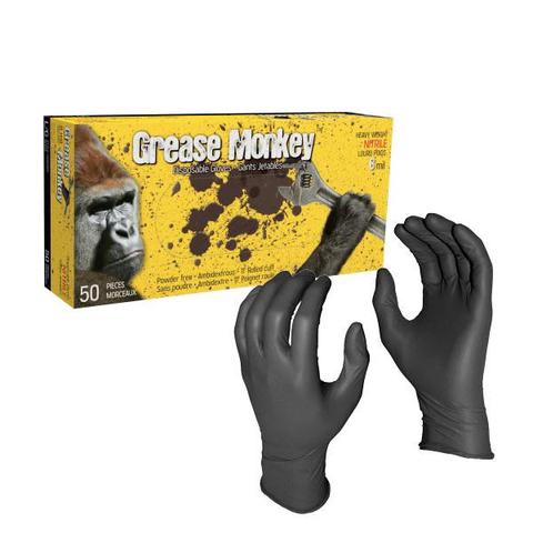 Watson Gloves - Grease Monkey 8 mil Black Heavy Duty